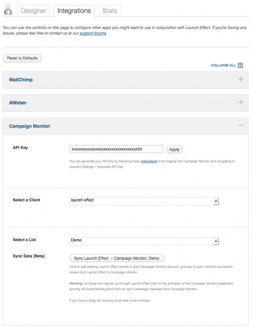 Campaign Monitor Integration